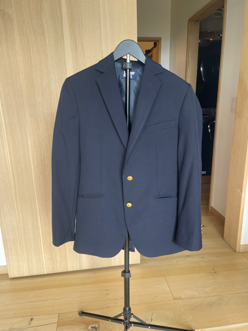 Lands' End Navy Blazer with Gold Buttons